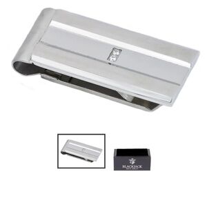 Mens Stainless Steel
Money Clip With Cubic Zirconia